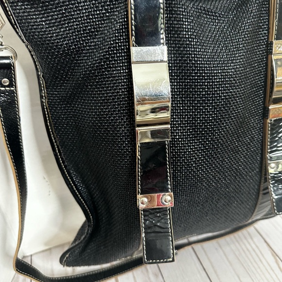 SOBELLA DOUBLE HANDLES NYLON PURSE - Picture 5 of 10